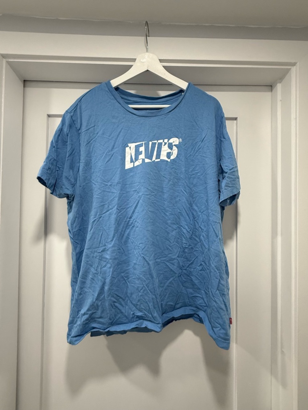 Levi's Light Blue Crewneck Tee with White Logo